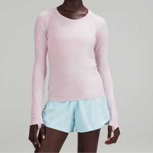 Size 0, blush pink, Lululemon swiftly Tech